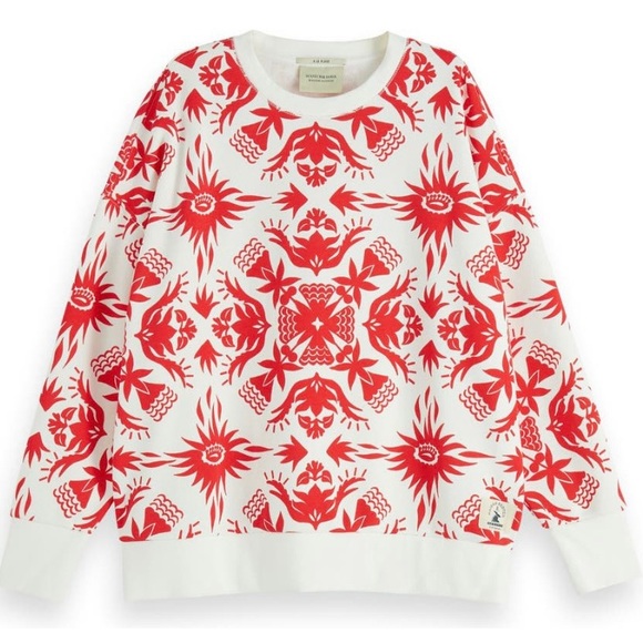 Scotch and Soda Women Crewneck Graphic Sweatshirt NWT - Picture 3 of 11